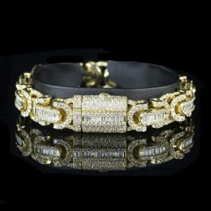 Iced Out Byzantine Bracelet