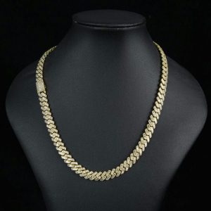 Iced Out Baguette Miami Cuban Chain