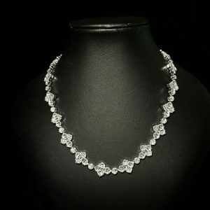 Iced Out Cross Link Chain