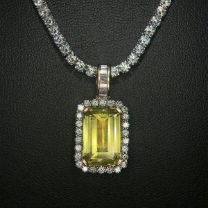 Lemon Topaz Jewel Pendant