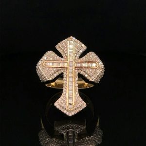 Iced out Cross Ring