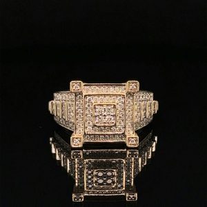 3-Tier Square Top Ring