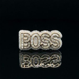 Iced Out ‘BOSS’ Ring
