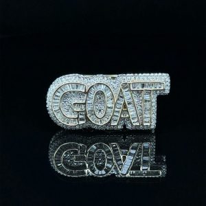 Iced Out ‘GOAT’ Ring