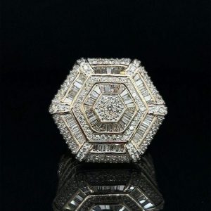 Iced Out Stadium Ring: