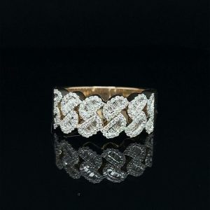 Iced Out Solid Shank Cuban Ring