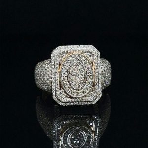 Iced Out Square Top Zero Ring