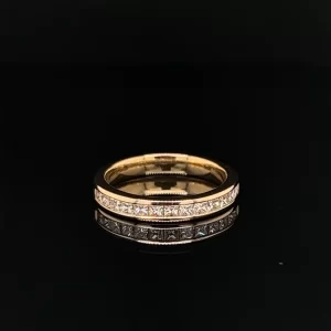 0.50ct Princess Cut Channel Set Ten Stone Eternity Ring