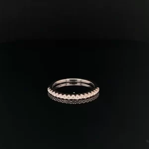 Scallop Set Diamond Eternity Band