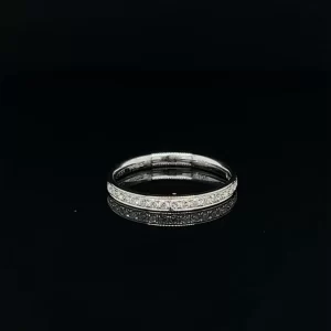 2.3mm Pave Set Eternity Ring