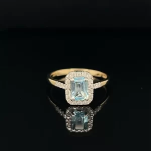 Blue Topaz Gemtone Ring