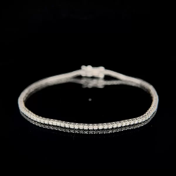 1.8mm Diamond Set Tennis Bracelet