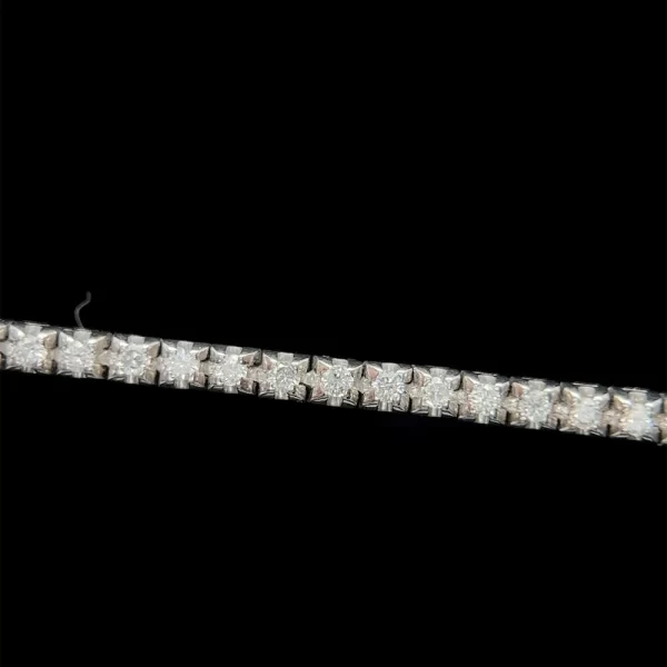 1.8mm Diamond Set Tennis Bracelet - Image 2