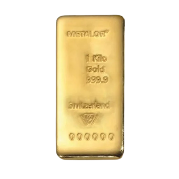 Metalor 1000 g Gold Cast Bar