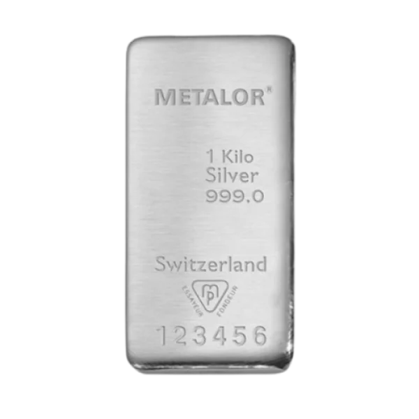 Metalor 1000 g Silver Cast Bar