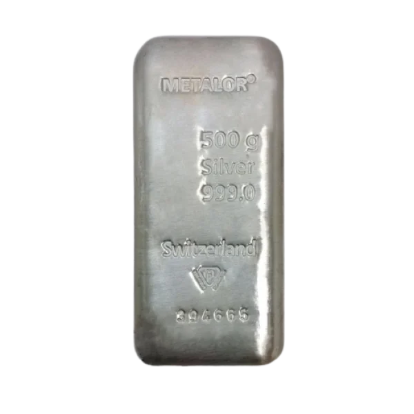 Metalor 500 g Silver Cast Bar