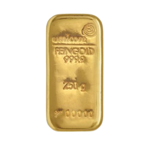 Umicore 250 g Gold Cast Bar