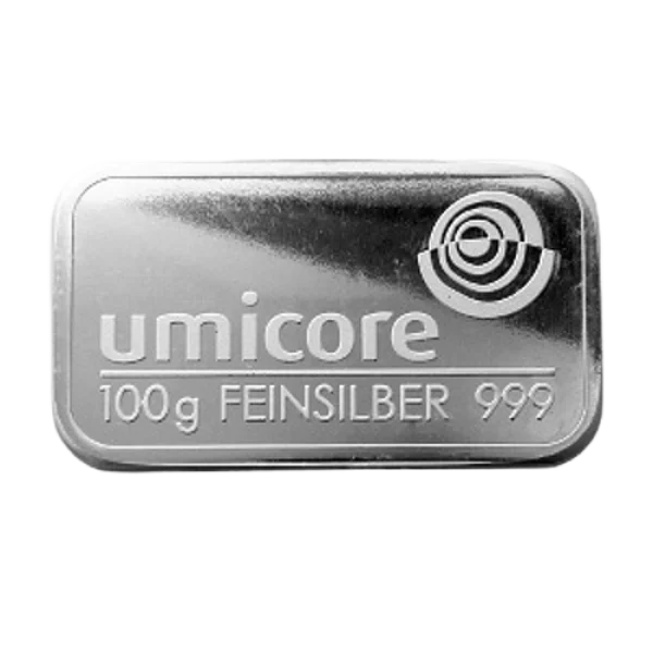 Umicore 100 g Silver Bar Wafer