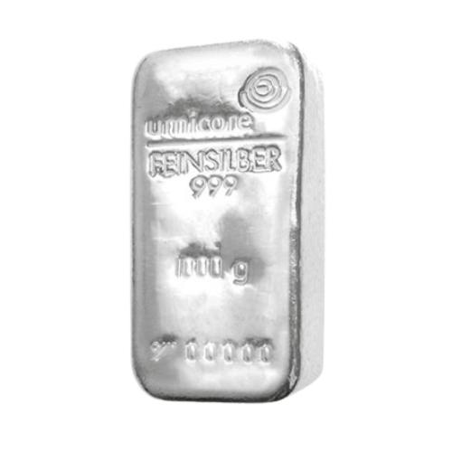 Umicore 1000 g Silver Cast Bar