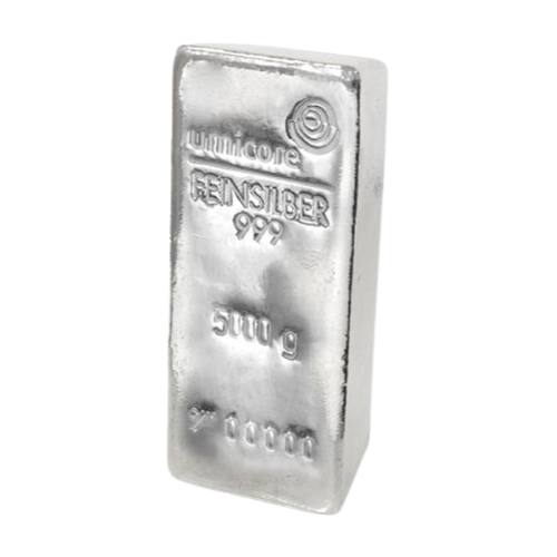 Umicore 5000 g Silver Cast Bar